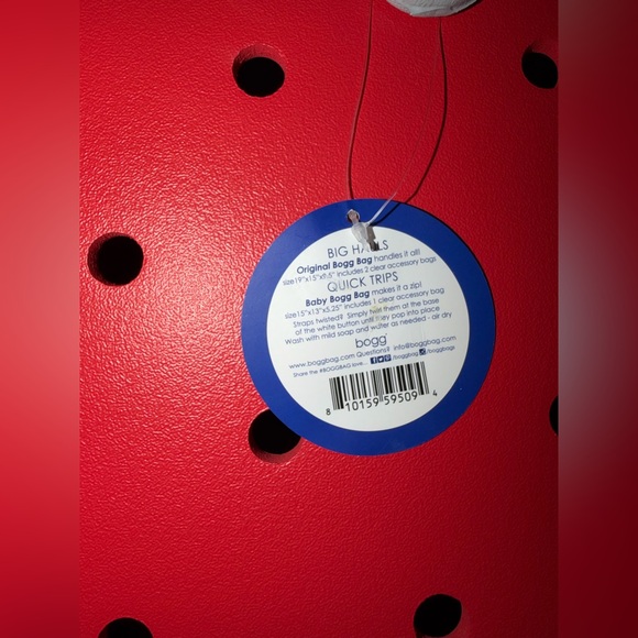 NWT Bogg Bag Original Large Bullseye Tote Bag Red - LIMITED EDITION - TARGET - Picture 6 of 7